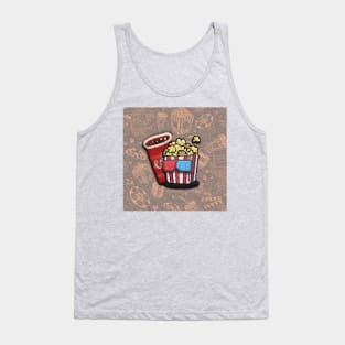 3D cinema popcorn movie night with friends Tank Top